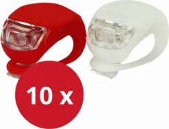Fietslampjes LED 10 Sets (10 X Wit & 10 X Rood) Inclusief Batterijen - Lunastic Set Van 20 Lampjes