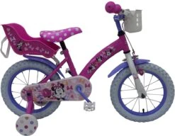 Volare Disney Minnie Cutest Ever! - Kinderfiets - Meisjes - 14 Inch - Roze -Fietsenreeksen Winkel 1200x934