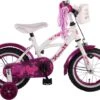 Volare Heart Cruiser Kinderfiets - Meisjes - 12 Inch - Wit Paars