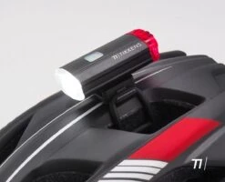 TIKKENS® LED Fietsverlichting Helmlamp - Helm - Voorlicht & Achterlicht - USB Oplaadbaar - Zwart - Voor En Achter - Waterdicht - Fietslampjes