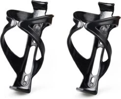 2 Stuks Ultra Lichtgewicht Bidonhouders - Krachtige Verstevigde Klemmen - Zwart - Weegt Slechts 23 Gram!