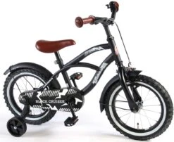 Volare Black Cruiser Kinderfiets - Jongens - 14 Inch - Zwart - 95% Afgemonteerd -Fietsenreeksen Winkel 1200x982 1