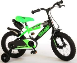 Volare Sportivo Kinderfiets - Jongens - 18 Inch - Neon Groen Zwart - 95% Afgemonteerd -Fietsenreeksen Winkel 1200x985