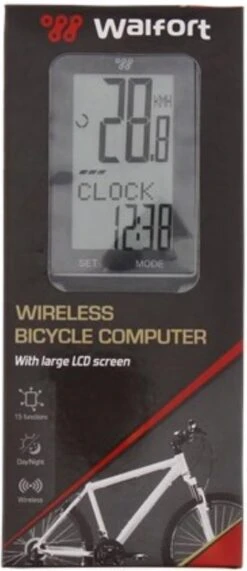 Walfort Wireless Bicycle Computer Fietscomputer - Draadloos -Fietsenreeksen Winkel 519x1200
