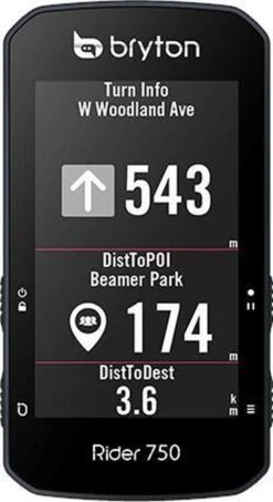 FIETSCOMPUTER BRYTON RIDER 750 E / BASIS -Fietsenreeksen Winkel 655x1200