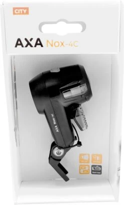 AXA Nox City 4 Lux - Fietslamp Voorlicht - LED Koplamp - Fietslicht Op Batterij - Zwart -Fietsenreeksen Winkel 725x1200 2