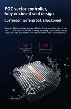 DYU D3F Opvouwbare Elektrische Fiets, Slimme Mountainbike Voor Volwassenen, 240W Aluminiumlegering Fiets Verwijderbare 36V/10Ah Lithium-ion Batterij Met 3 Rijmodi -Fietsenreeksen Winkel 783x1200