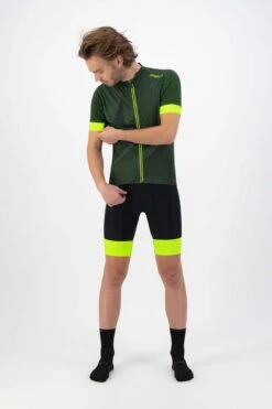 Rogelli Dusk - Fietsshirt Korte Mouwen - Heren - Maat XL - Groen, Fluor-Geel -Fietsenreeksen Winkel 800x1200 53