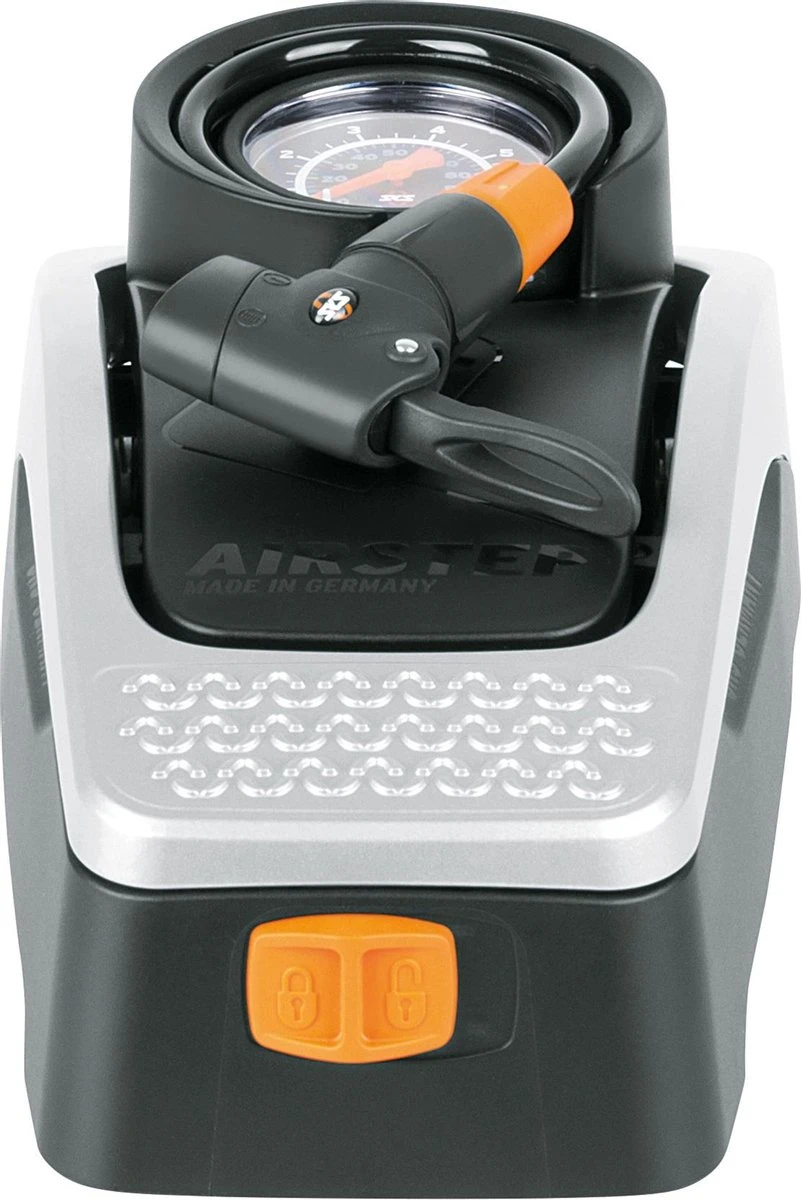 SKS Airstep Voetpomp Met Manometer - 7 Bar - Zwart 4 SKS Airstep Voetpomp Met Manometer - 7 Bar - Zwart - Afbeelding 2