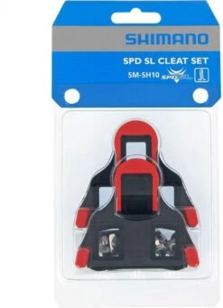 Shimano Schoenplaatjes Spd-sl Sm-sh10 0° Speling Rood