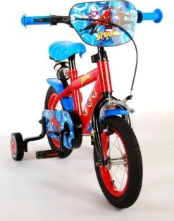 Volare Spider-Man Kinderfiets - Jongens - 12 Inch - Blauw/Rood -Fietsenreeksen Winkel 943x1200