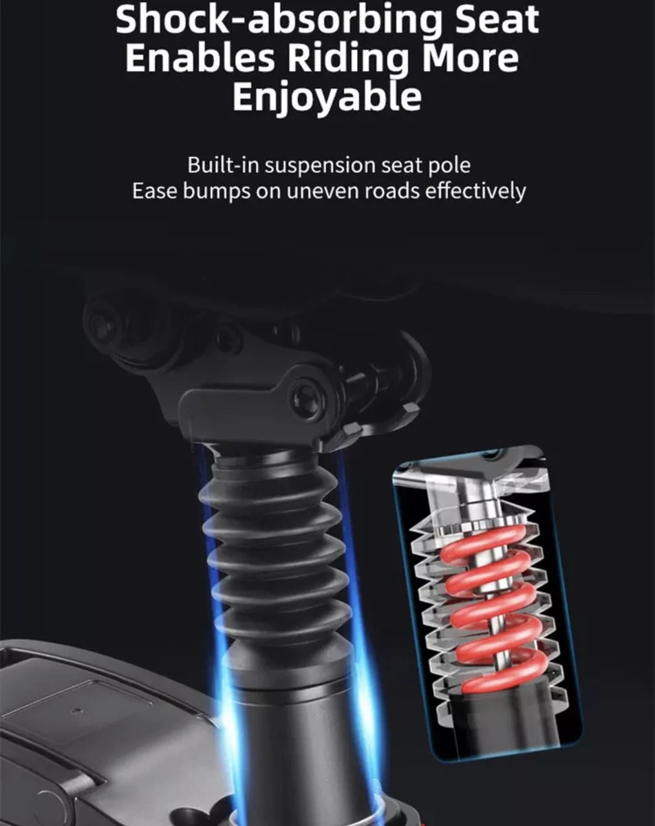 F-Wheel DYU A5 - Elektrische Vouwfiets - E Bike - 14 Inch - 7.5 Ah - 25km/u - Zwart 12 F-Wheel DYU A5 - Elektrische Vouwfiets - E Bike - 14 Inch - 7.5 Ah - 25km/u - Zwart - Afbeelding 10