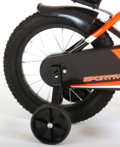 Volare Sportivo Kinderfiets - Jongens - 14 Inch - Neon Oranje/Zwart - 95% Afgemonteerd -Fietsenreeksen Winkel 985x1200 2